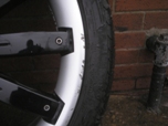 Overfinch alloy wheel repair before repair